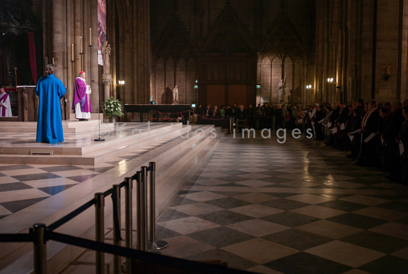André Vingt-Trois;Cardinal;Cardinal André Vingt-Trois;Cathedrals;Catholics;Christianity;Kaleidos;Kaleidos images;Mass;Notre-Dame-de-Paris;Paris;Places of worship;Tarek Charara